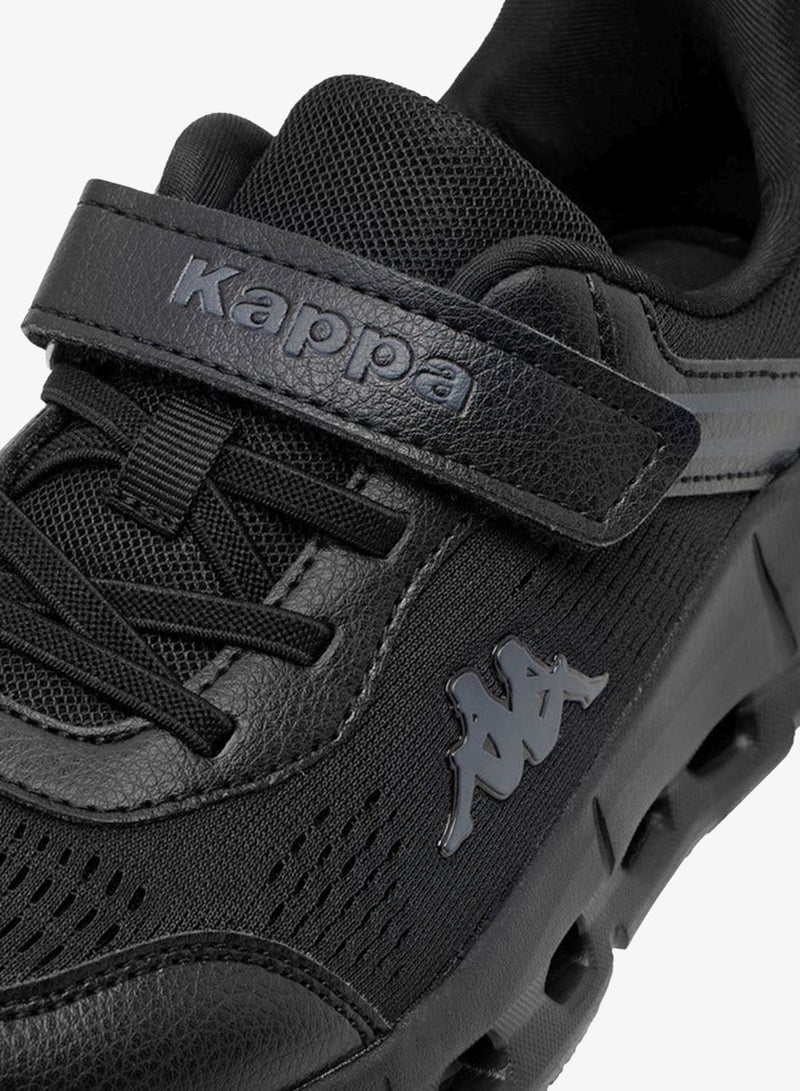 Kappa Boys' Logo Detail Sports Shoes with Hook and Loop Closure - Image 4
