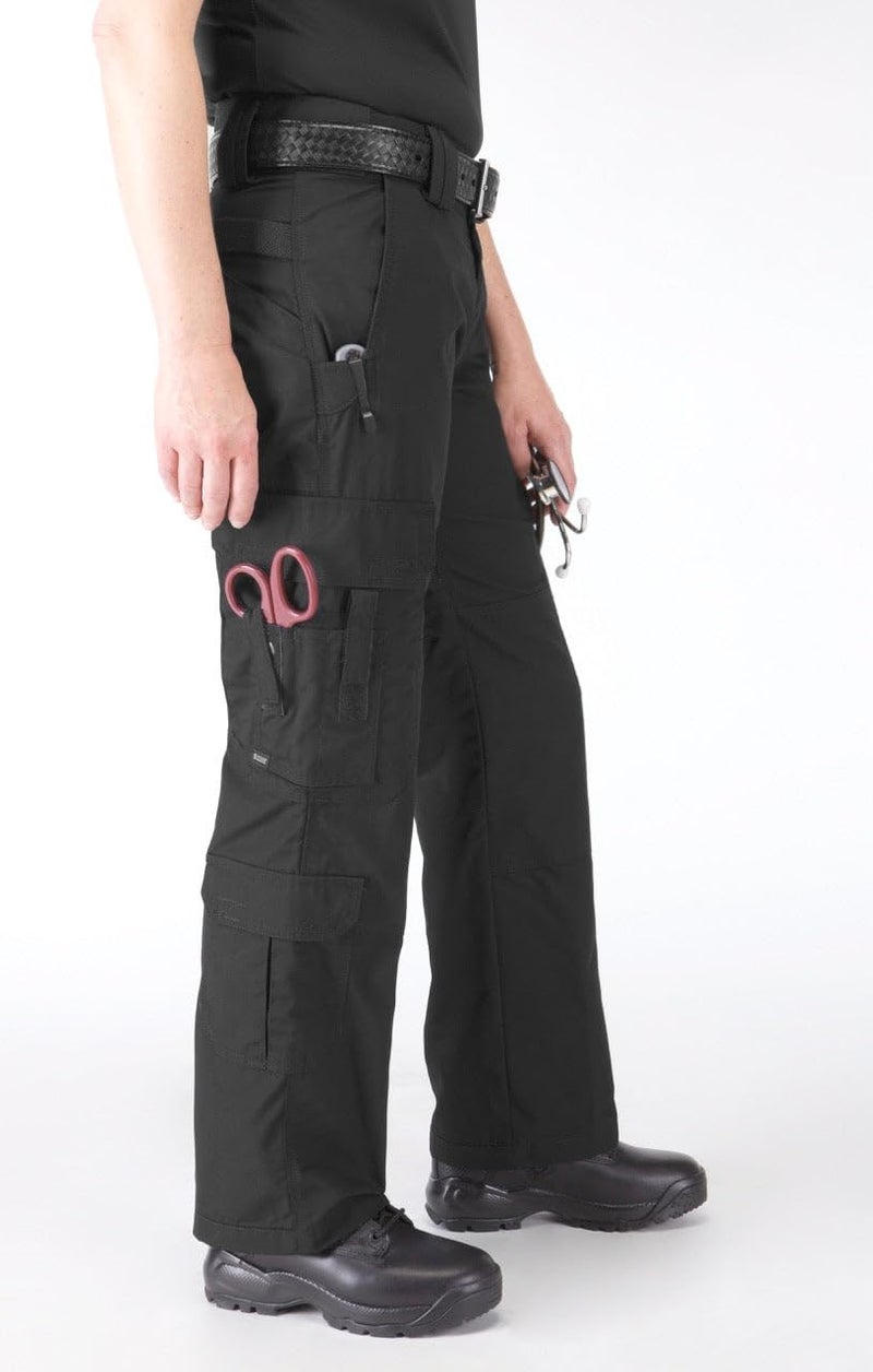 5.11 Tactical Women's Taclite EMS Pants, Regular Fit, 19 Pockets, Style 64369, Black 2, Women's 8 Regular - Image 3