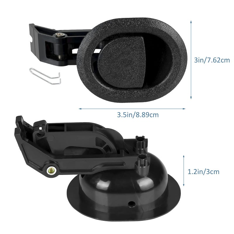 Baridwon Recliner Replacement Parts with Pull Handle and Release Cable (2-Sets), Repair Recliner Mechanism Parts Compatible with Most Furniture of Recliner Sofa Couch Chair - Image 2