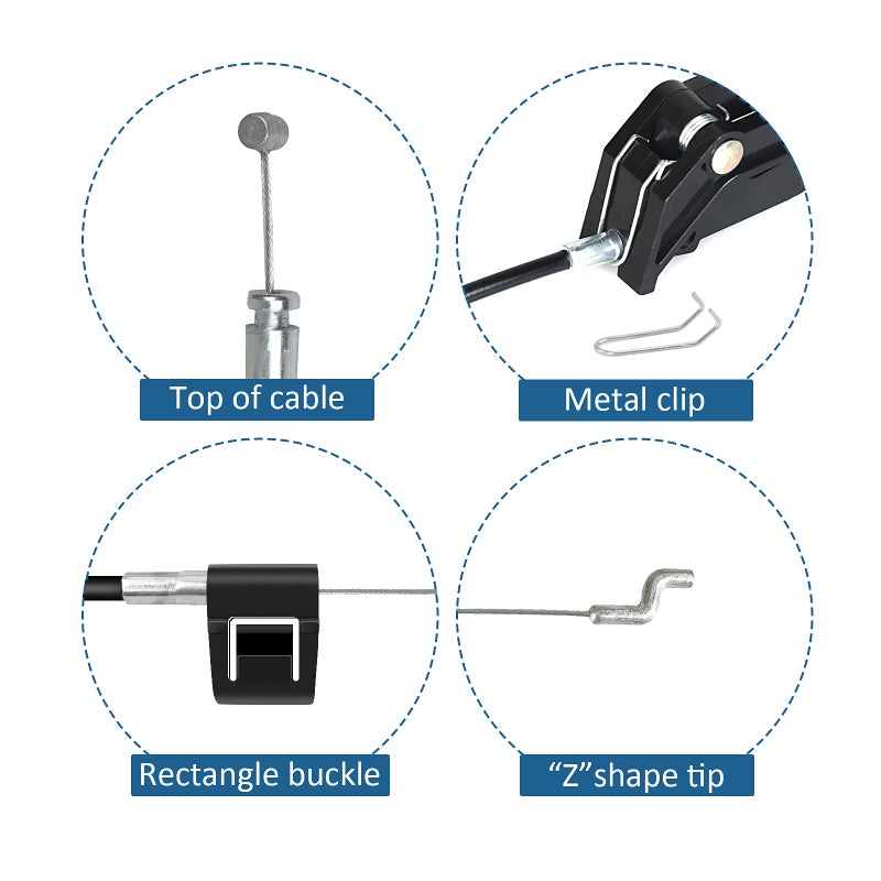 Baridwon Recliner Replacement Parts with Pull Handle and Release Cable (2-Sets), Repair Recliner Mechanism Parts Compatible with Most Furniture of Recliner Sofa Couch Chair - Image 4