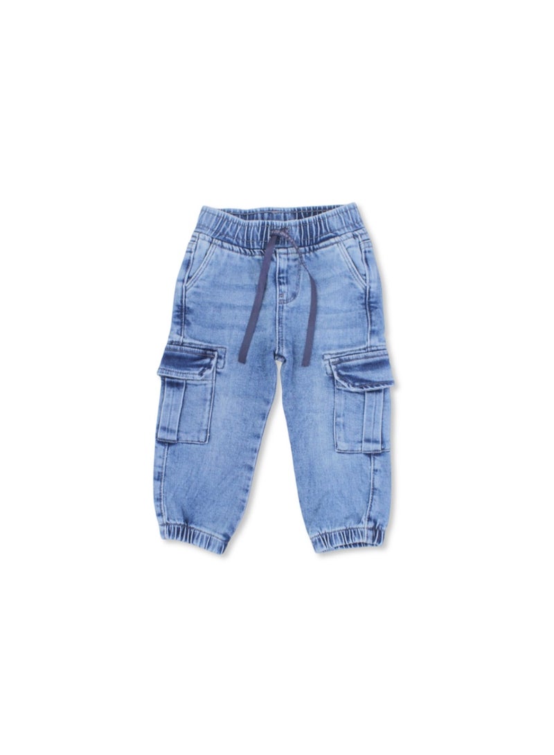 Baby Boys Denim Pants – Light Blue - Image 1