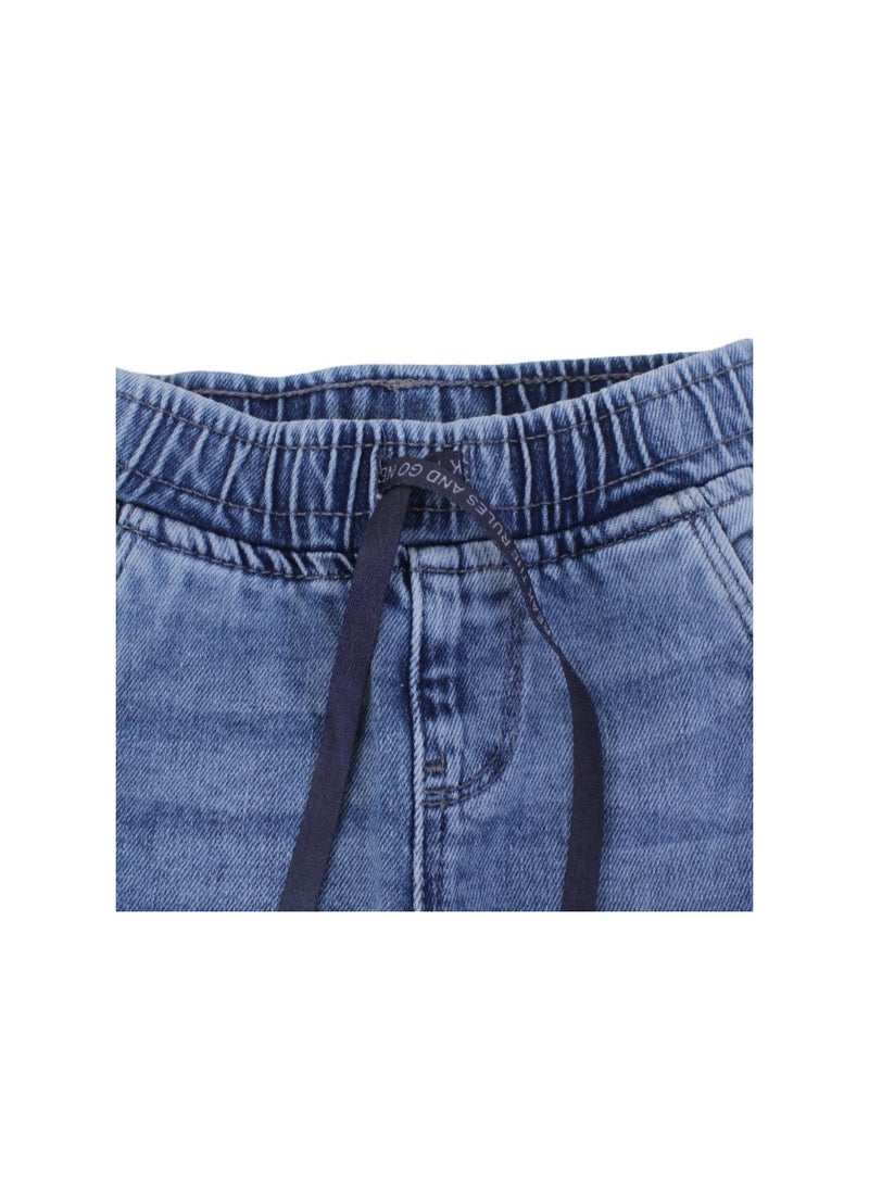 Baby Boys Denim Pants – Light Blue - Image 3