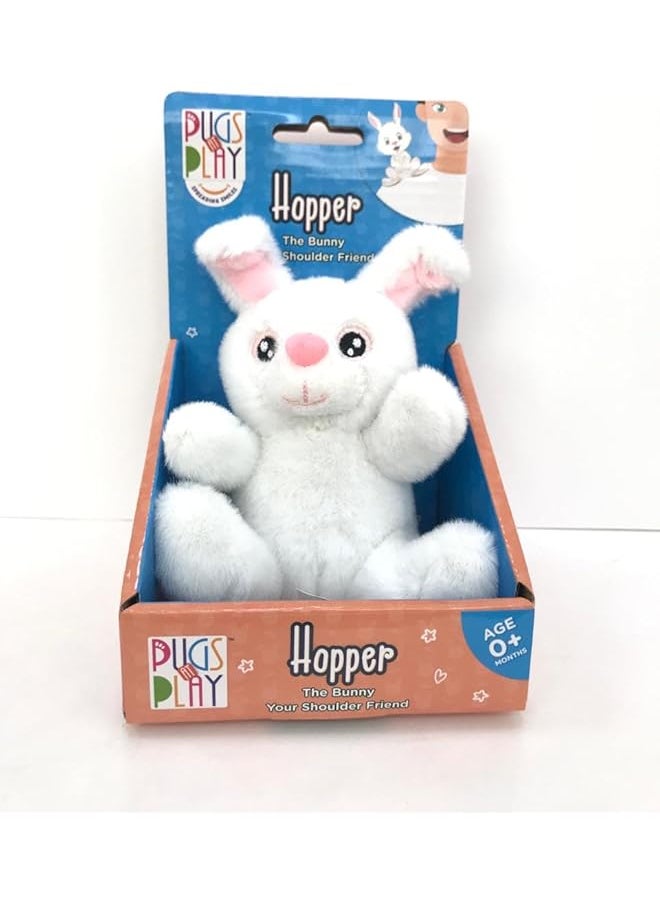 PUGS AT PLAY Shoulder Buddy Hopper 4 Inch  - Image 1