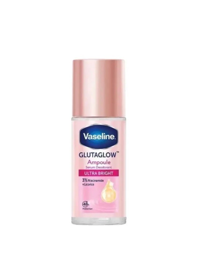 Vaseline Gluta Glow Ultra Bright Ampoule Deodorant 45ml – Underarm Brightening & Long-Lasting Protection