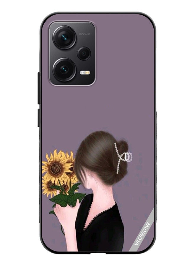 VR CREATIVE Protective Case Cover For Xiaomi Redmi Note 12 Discovery Sunflower Design Multicolour - Image 1
