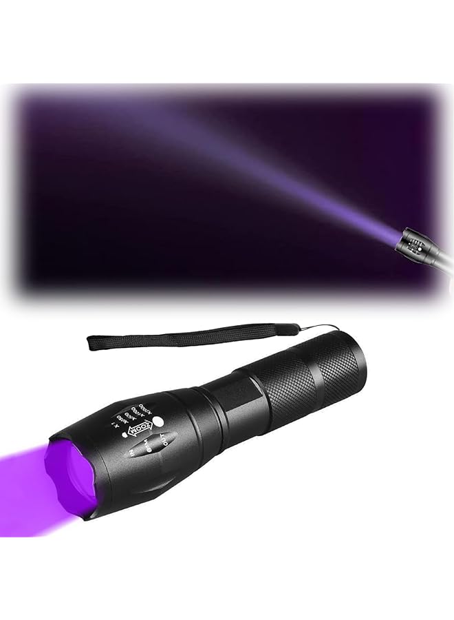 Portable UV Torch Light 2 in 1 395nm UV light and 10W White light LED Bright Small Flashlight Blacklight for Pet Urine Detection Dry Stains Bed Bug Resin Curing Scorpions Finder etc - Image 1