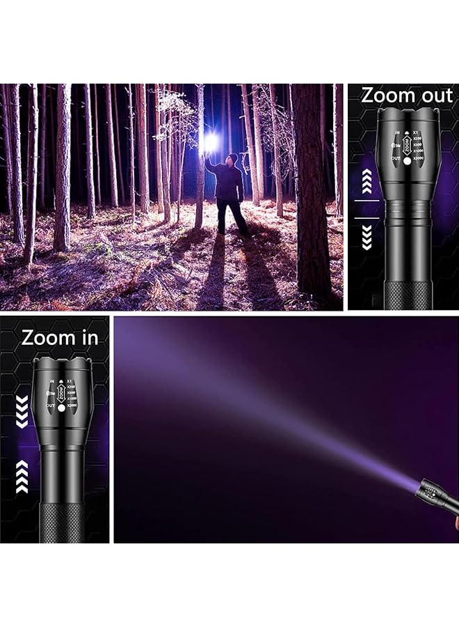 Portable UV Torch Light 2 in 1 395nm UV light and 10W White light LED Bright Small Flashlight Blacklight for Pet Urine Detection Dry Stains Bed Bug Resin Curing Scorpions Finder etc - Image 5
