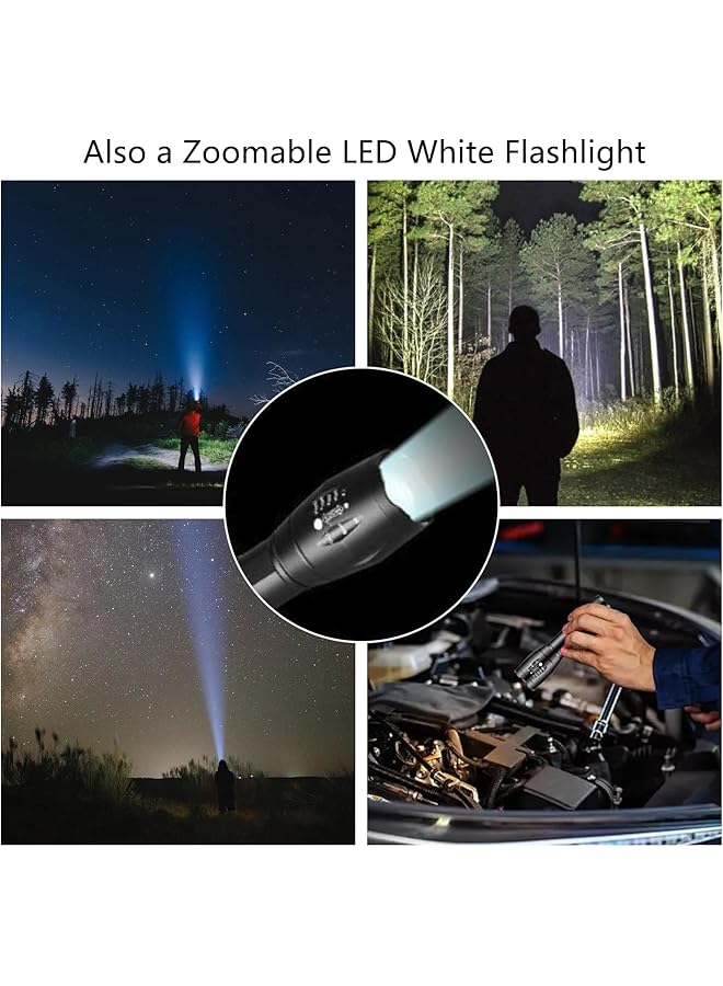 Portable UV Torch Light 2 in 1 395nm UV light and 10W White light LED Bright Small Flashlight Blacklight for Pet Urine Detection Dry Stains Bed Bug Resin Curing Scorpions Finder etc - Image 4