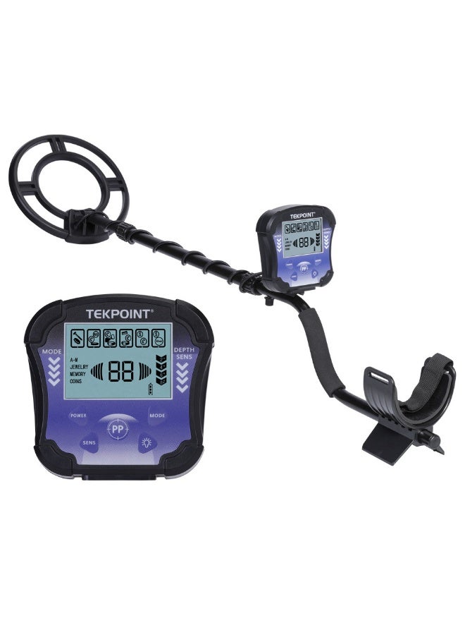 10-Inch Underground Metal Detector with LCD Display, IP68 Waterproof Search Coil, 4 Detection Modes, PP Pinpoint, Adjustable Sensitivity & Depth Indicator for Coins Jewelry and Outdoor Search - Image 1