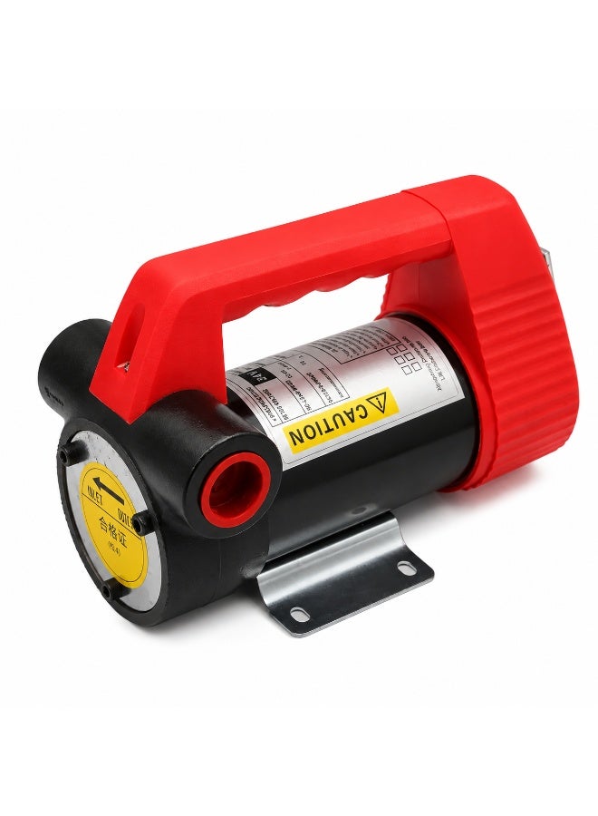 12V Electric Diesel Transfer Pump with Battery Clamps and Accessories, Portable Fuel Transfer Pump for Diesel and Oil - Image 1