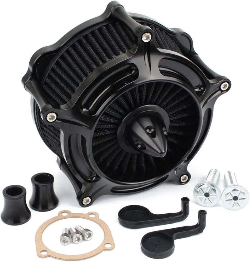 Wivplex Black Turbine Spike Air Filter Kit for Harley Motorcycles - Image 3