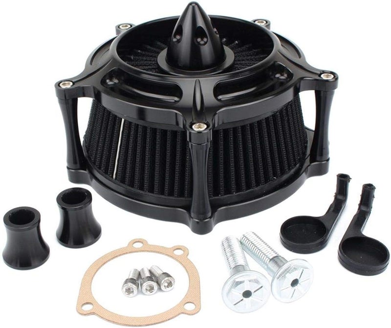 Wivplex Black Turbine Spike Air Filter Kit for Harley Motorcycles - Image 4