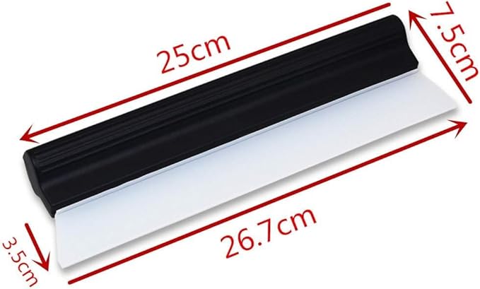 Silicone Squeegee: 10.5” Medical Grade Flexible Blade - No Scratch Quick Dry Dual Cleaning Tool for Small Cars, Windows, Shower Doors and Home Surfaces - Image 4