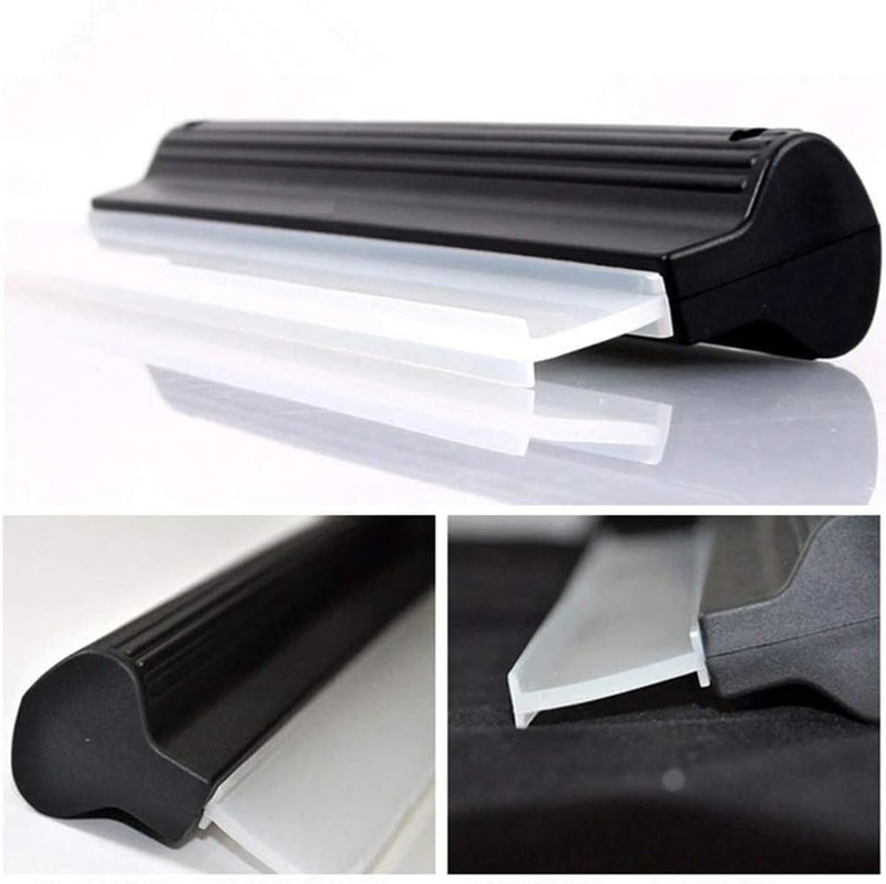 Silicone Squeegee: 10.5” Medical Grade Flexible Blade - No Scratch Quick Dry Dual Cleaning Tool for Small Cars, Windows, Shower Doors and Home Surfaces - Image 5