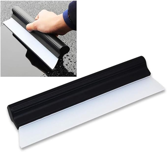 Silicone Squeegee: 10.5” Medical Grade Flexible Blade - No Scratch Quick Dry Dual Cleaning Tool for Small Cars, Windows, Shower Doors and Home Surfaces - Image 3