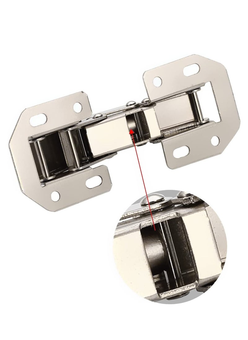 Excefore Easy Installation Hinges 90 Degree Cabinet Hinge for Drawer Window Cupboard Kitchen Door No Slot Required Cold Rolled Steel Strong and Long Lasting  - Image 3