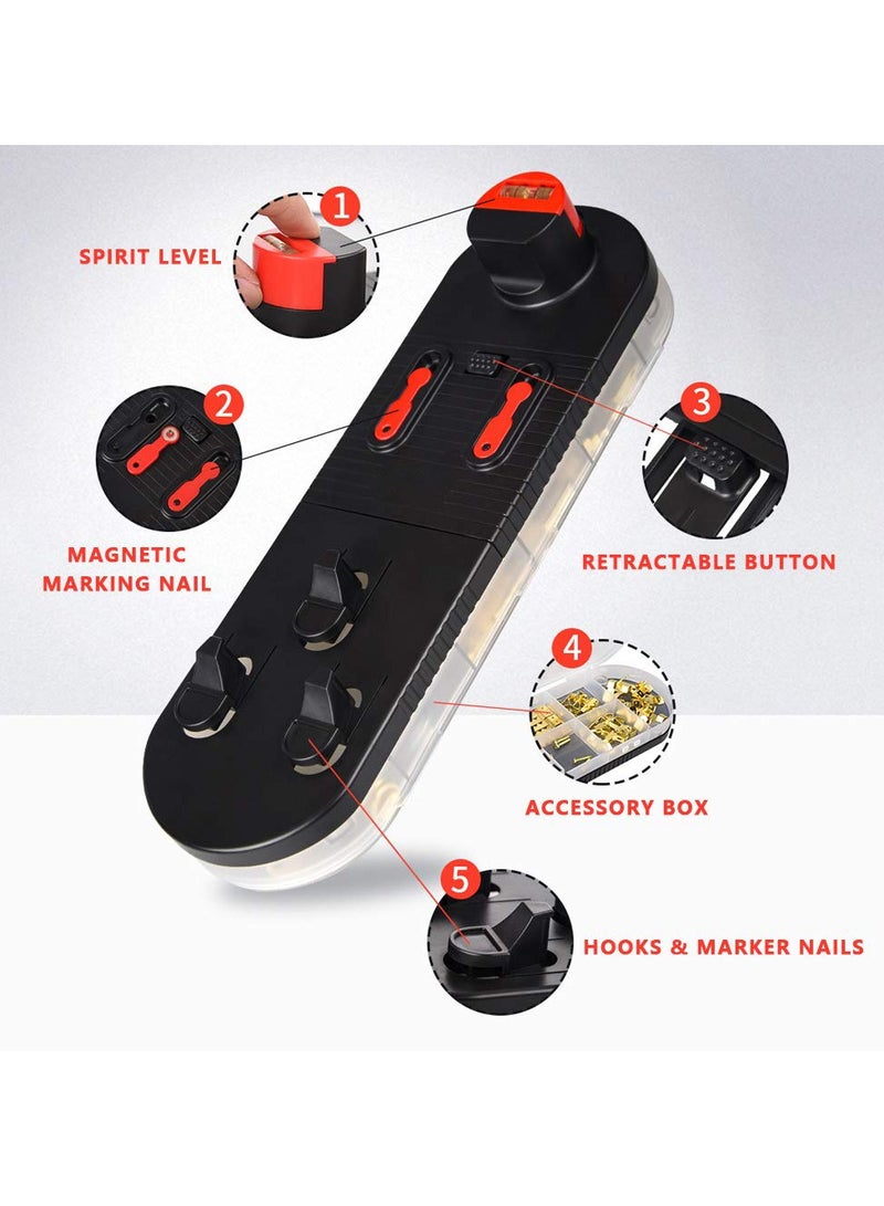 إكسفور Picture Hanging Tool, Wall Hanging Kit with Picture Hanging Tool, Photo Frame Hangers Hanging Tool Picture Hanging Tool Kit, Frame Wall Locator with Level Straight-Up Heavy Picture Hanging Kit - Image 4