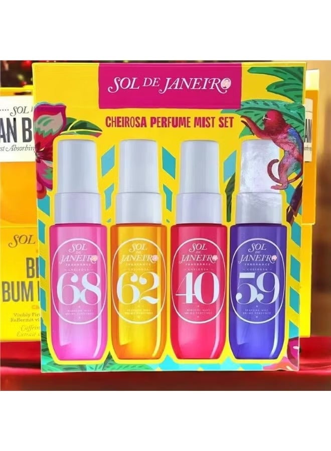 Sol de Janeiro Perfume Mist Gift Set – Brazilian Fragrance Collection ’40 ’59 ’62 ’68, 4 x 30ml Travel Size Body Spray Set - Image 2