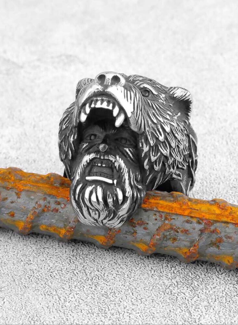 Luxury Concept Stainless Steel Ring For Men Size 10 - Image 1