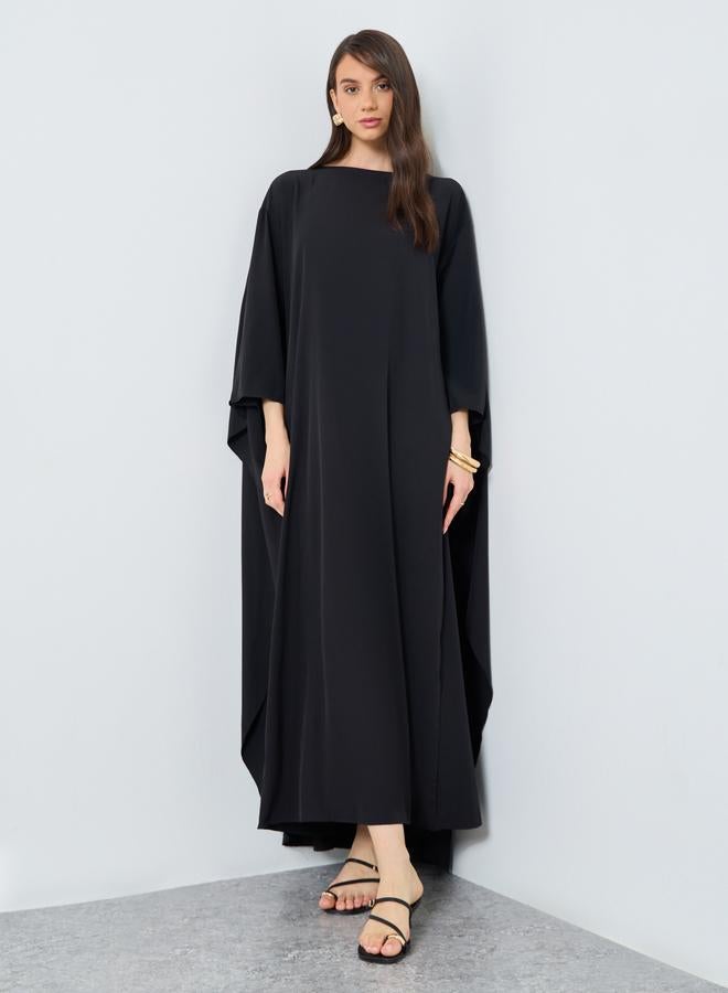 Take Two Styli Solid Batwing Sleeve Maxi Kaftan - Image 3