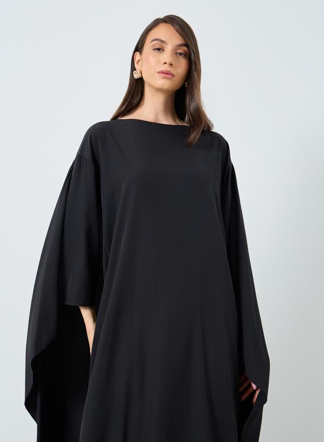 Take Two Styli Solid Batwing Sleeve Maxi Kaftan - Image 4