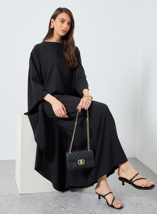 Take Two Styli Solid Batwing Sleeve Maxi Kaftan - Image 1