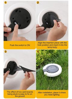 CMGTYYD Foldable Driveway Lights,Solar Landscape Lights Weather-Resistant - Auto On/Off, Energy-Saving Ground Lighting for Front Yard, Path, Terrace, Sidewalk, Staircase  - Image 2