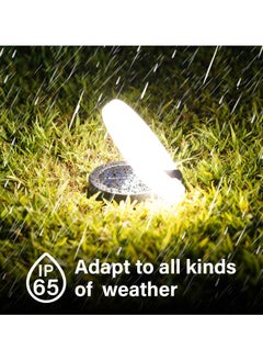 CMGTYYD Foldable Driveway Lights,Solar Landscape Lights Weather-Resistant - Auto On/Off, Energy-Saving Ground Lighting for Front Yard, Path, Terrace, Sidewalk, Staircase  - Image 3