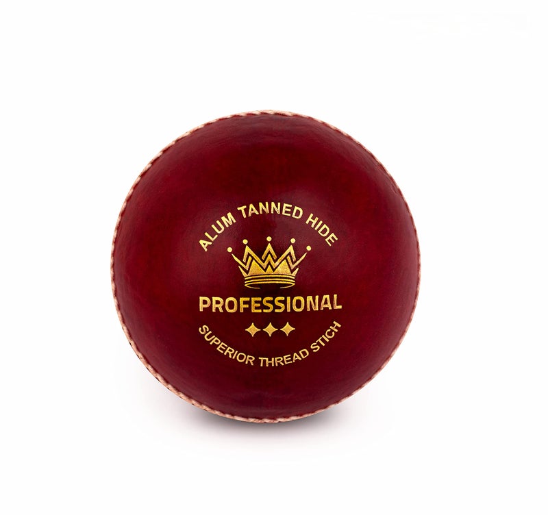 CONTESSA English Leather Cricket Balls (Hand Stitched,Alum Tanned,4 Piece,RED) (2) - Image 2