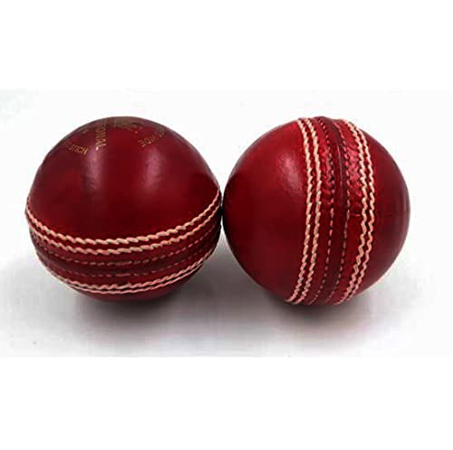 CONTESSA English Leather Cricket Balls (Hand Stitched,Alum Tanned,4 Piece,RED) (2) - Image 5