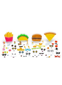 Rainbow Loom : Loomies Food Figurines - 4 Character Rubber Band Kit - Create 4 Food Themed Characters, Diy Craft Kit, Great For Parties, Kids Ages 7+  - Image 2