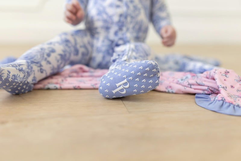 Posh Peanut Footie Pajamas for Baby Girls â€“ Sleepers in Ultra-Soft Viscose from Bamboo with 2-Way Zipper & Ruffle Trim â€“ Newborn to Toddler Sleepwear - Briar, Preemie - Image 5