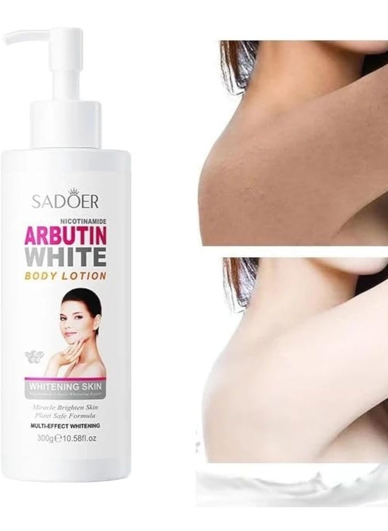 SADOER - Sador Whitening Body Lotion with Nicotinamide and Arbutin 300 grams - Image 1