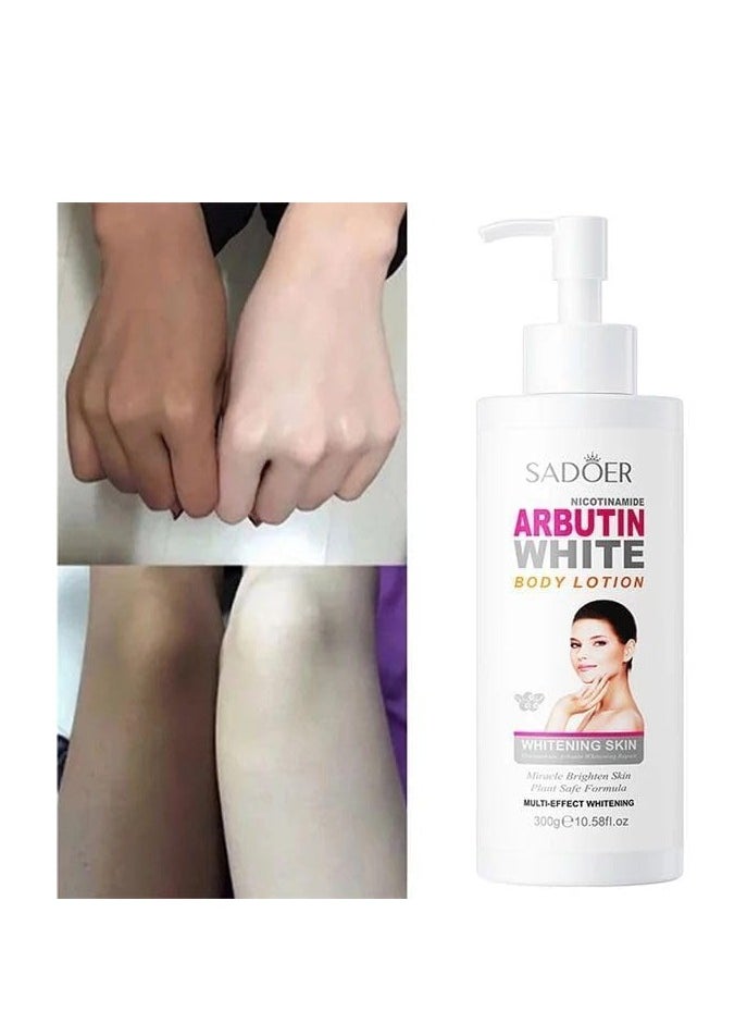 SADOER - Sador Whitening Body Lotion with Nicotinamide and Arbutin 300 grams - Image 1