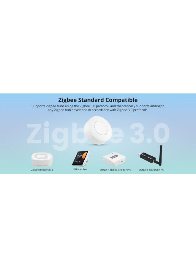 SONOFF Zigbee Switch, SNZB-01P Wireless Push Button, Supports to Create Smart Scenes, Trigger The Connected Devices on eWelink APP with Three Control Options,  ZigBee Bridge Required, 1Pack - Image 5