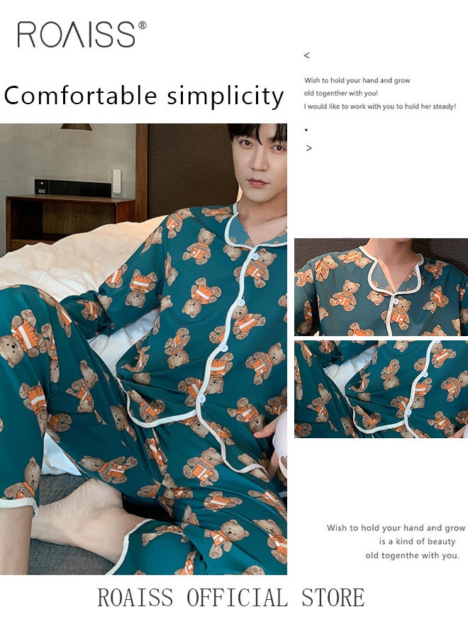 Men's Pajamas Sets Long Sleeve Lovers' Clothes New Silk Satin Sleepwear Home Wear Couples Pyjamas Men Sleep Lounge Pijamas - pzsku/ZF751B423F27AF41D49CEZ/45/_/1703580111/e1fb8742-23ed-4cf8-b810-105ac099f82e