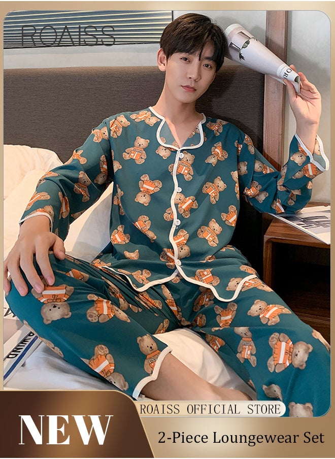 Men's Pajamas Sets Long Sleeve Lovers' Clothes New Silk Satin Sleepwear Home Wear Couples Pyjamas Men Sleep Lounge Pijamas - pzsku/ZF751B423F27AF41D49CEZ/45/_/1721370681/5275029a-224e-4c12-8be6-74f15164d981