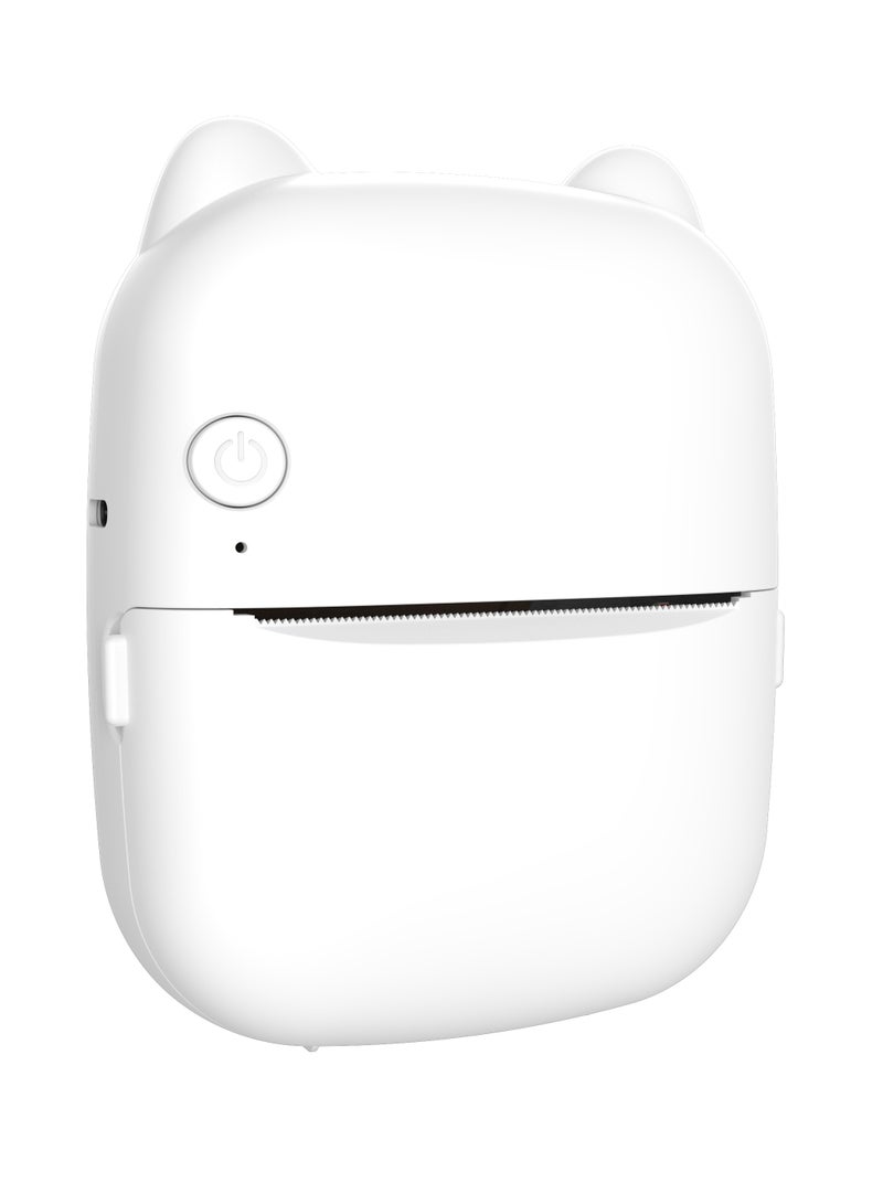 طابعة جيب صغيرة عالية الدقة بإضاءة ليلية ملونة وطباعة بدون حبر واتصال بلوتوث لملاحظات الدراسة والمذكرات والصور والقوائم المتوافقة مع الهواتف الذكية التي تعمل بنظام iOS وAndroid (دائري) - Image 3