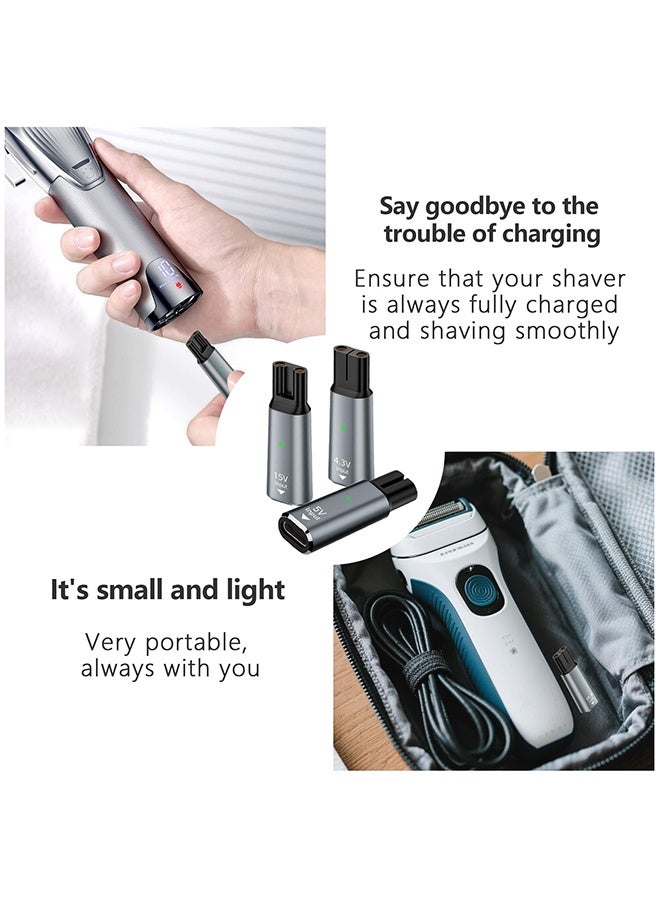 3PCS USB-C Shaver Charger Adapter Set, 4.3V 5V 15V Charging Converter Compatible with Philips Norelco One Blade Series - Image 5