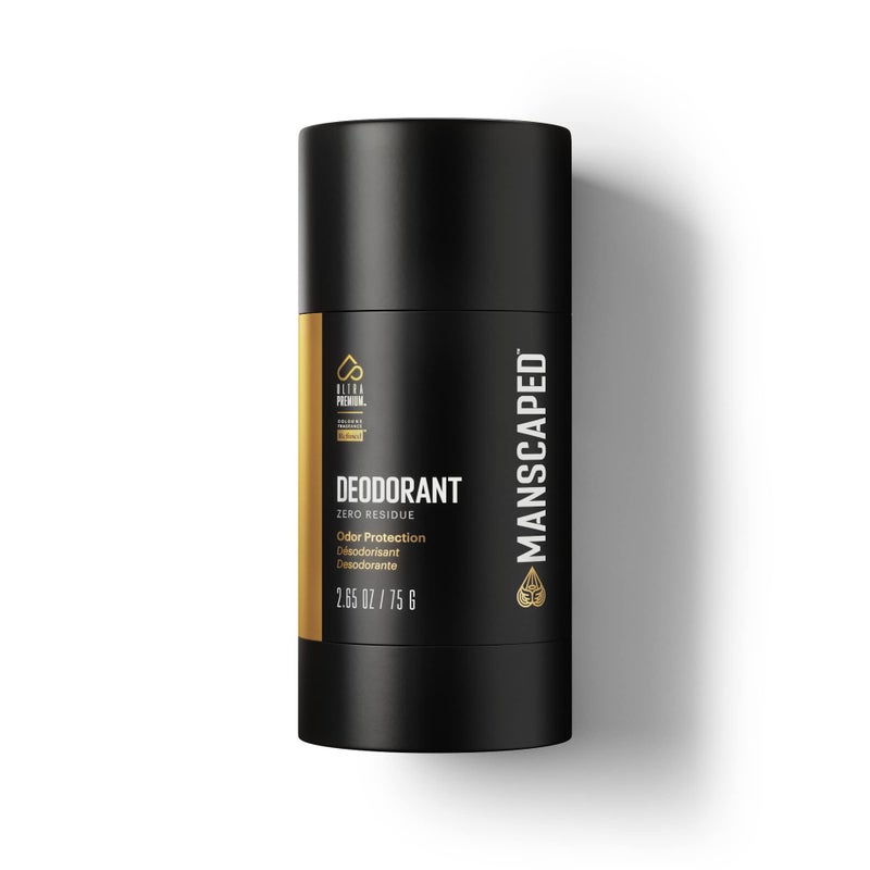 MANSCAPED UltraPremium Deodorant AluminumFree Clear Formula Soft and Comfortable with CologneQuality Fragrance for Under Arm Odor Protection 265 oz Stick 1 Pack