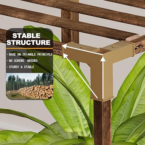 HOMKIRT Large Corner Plant Stand with Grow Light, Plant Shelf Indoor Flower Stand for Living Room Patio Garden Home Decor - Image 5