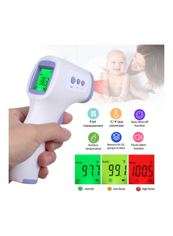 مقياس حرارة بالأشعة تحت الحمراء مزود بشاشة LCD بإضاءة خلفية بثلاثة ألوان u003e - Image 4