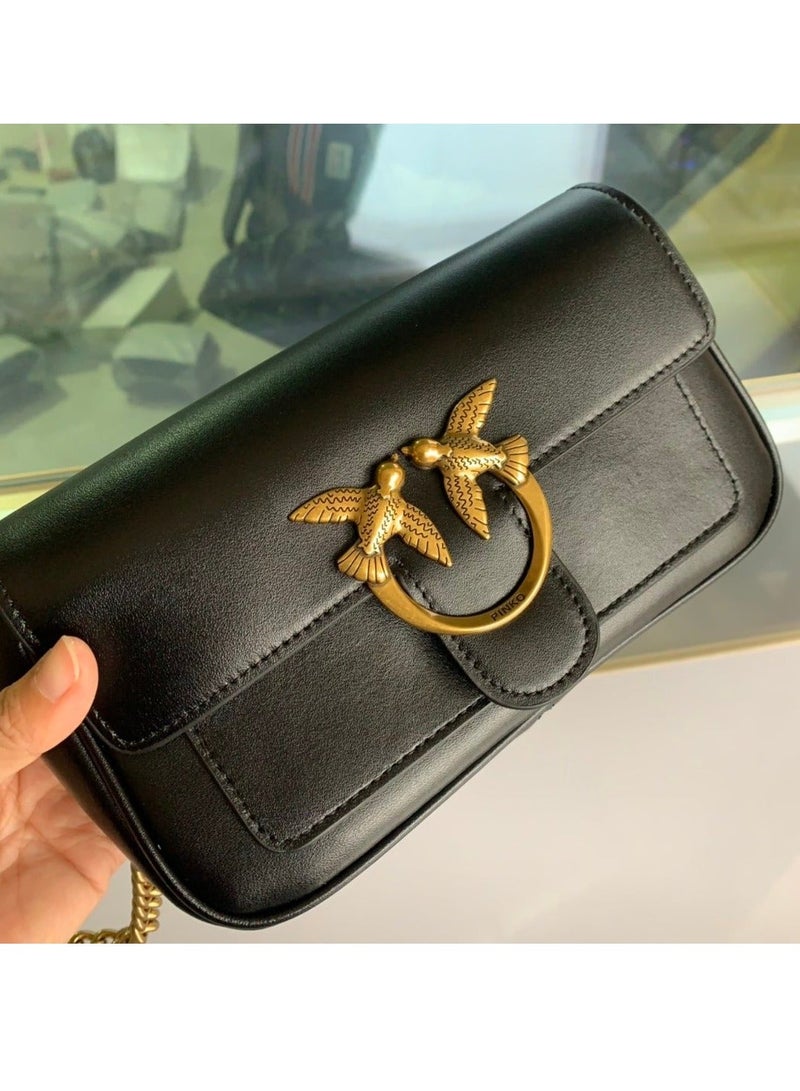 PINKO حقيبة كتف متقاطعة من بينكو بسلسلة 19.5*10*4 سم - Image 3