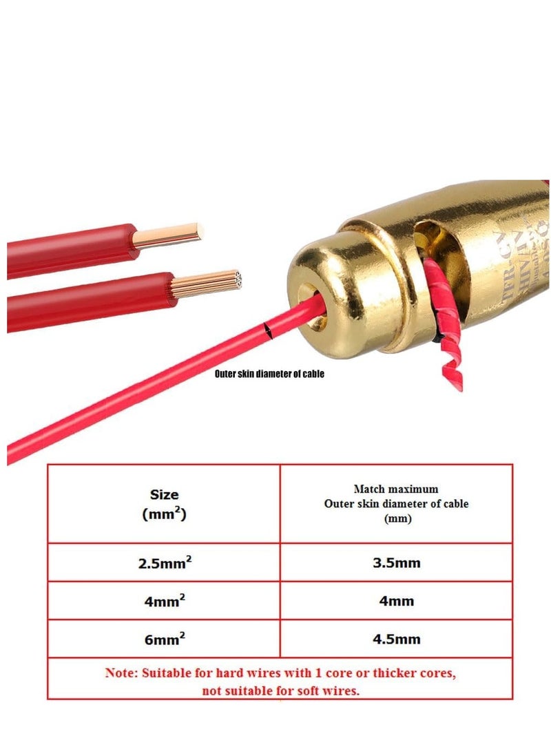 SYOSI مجموعة أدوات تجريد الأسلاك Twist وCable, أداة تجريد Twist كابل من سبائك الألمنيوم العالمية مع مفتاح, أداة احترافية محمولة لتدوير المكسرات الأسلاك لمثقاب الطاقة, تجريد سريع للكابل ووصلات - Image 4