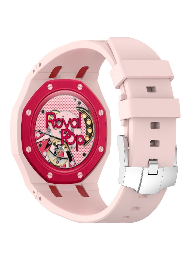 Silicone Watch Strap Compatible with AP x Swatch Royal Pop Watch – Waterproof Replacement Wrist Band, Soft Convertible Strap with 12 O'Clock Crown Design - Image 2