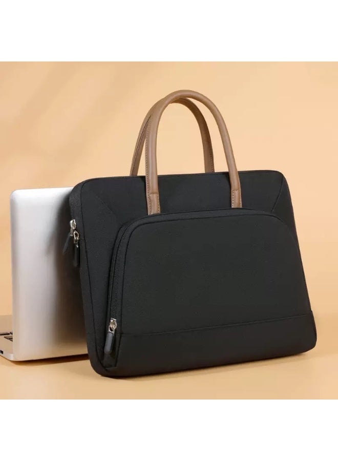 Luxury 16 Inch Laptop Bag for Business, Large Capacity Tote Bag with Multiple Compartments, High-Quality Work Commuter Briefcase for Men & Women - Image 1