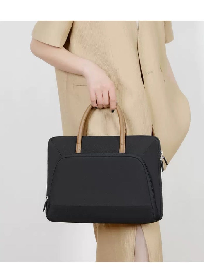 Luxury 16 Inch Laptop Bag for Business, Large Capacity Tote Bag with Multiple Compartments, High-Quality Work Commuter Briefcase for Men & Women - Image 3