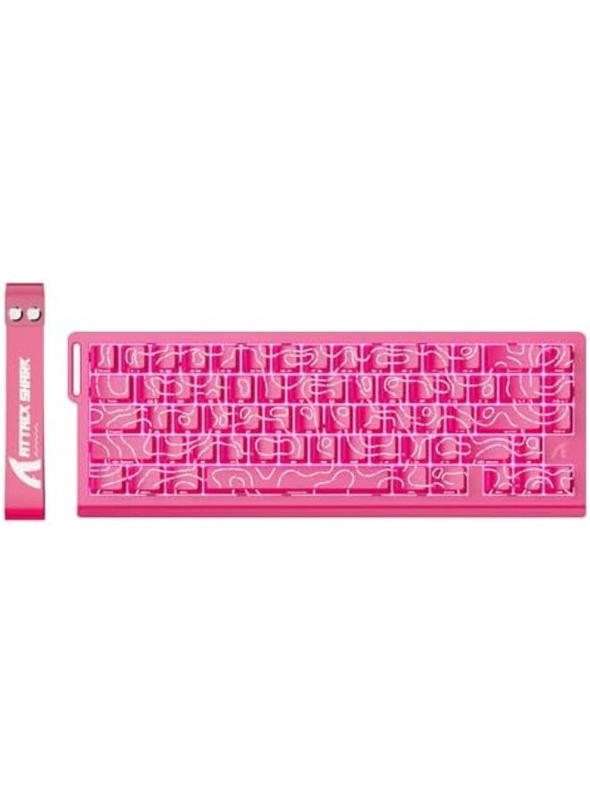X68 HE 8000Hz Rapid Trigger Keyboard, 0.01mm RT Accuracy Wired Gaming Keyboard with Magnetic Switch, Adjustable Actuation, Rapid Trigger, Snap Tap, RGB Lighting for PC/Mac, Pink Contours - Image 1