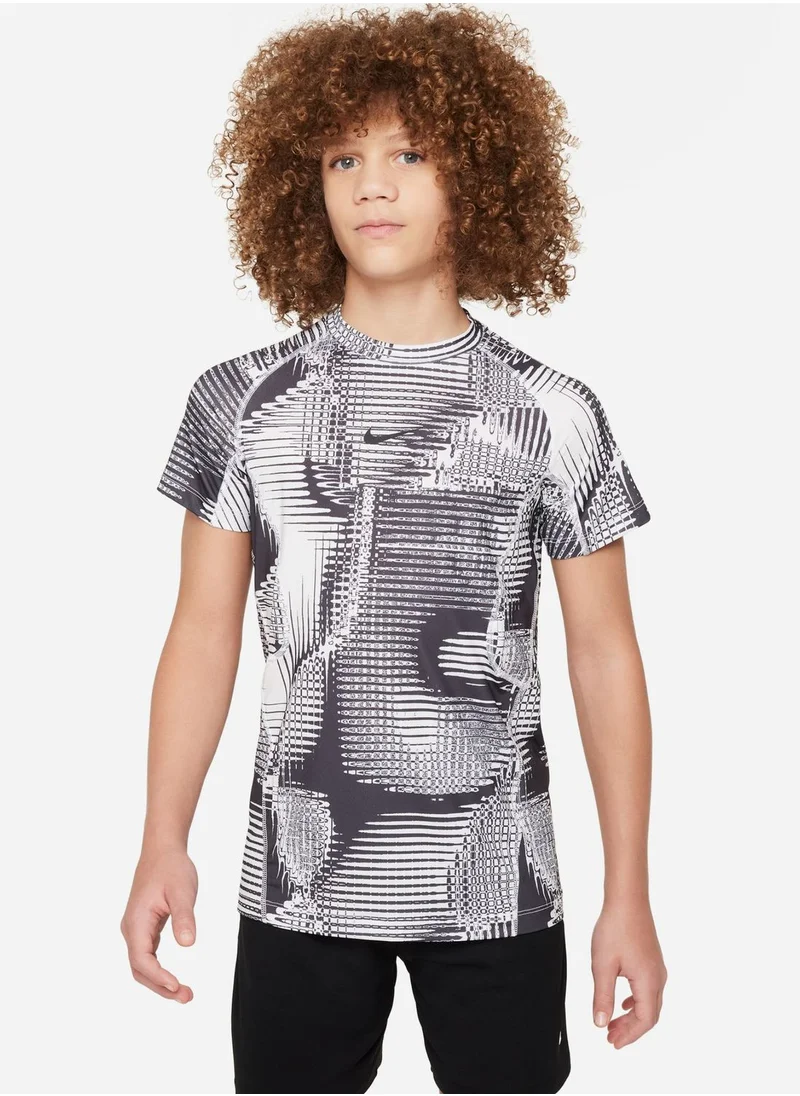 Nike Youth Dri-Fit Pro Aop T-Shirt