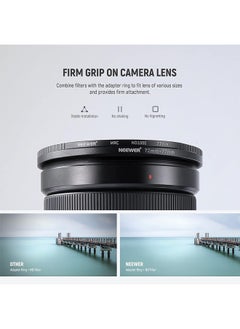 Neewer Neewer 9 Pieces Lens Filter Rings Set, Made of Anodized Aluminum, Includes: 37-49mm, 49-52mm, 52-55mm, 55-58mm, 58-62mm, 62-67mm, 67-67mm, 8-2.8 35" 72-77mm 77-82mm  - Image 2